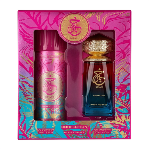 Set regalo Khair Confection PARIS CORNER: Eau de Parfum 100 ml y spray perfumado 200 ml