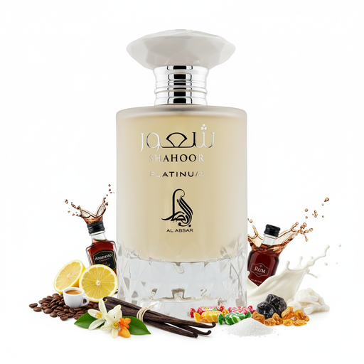 Shahoor Platinum AL ABSAR with fragrance notes