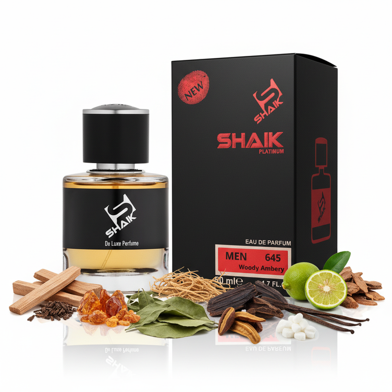 645 Woody Amber SHAIK - Muestra 5 ml