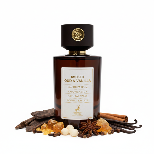 Smoked Oud & Vanilla Al Hambra parfum cu ingrediente