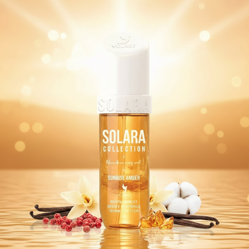 Solara Sunrise Amber Body Mist VOLARE 90ml - Colorful Background
