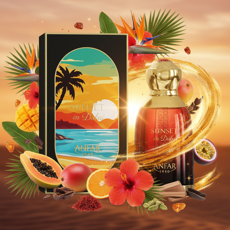 Sunset in Dubai cu ingrediente naturale