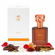 Swiss Arabian Oud 01 cu cutie și ingrediente