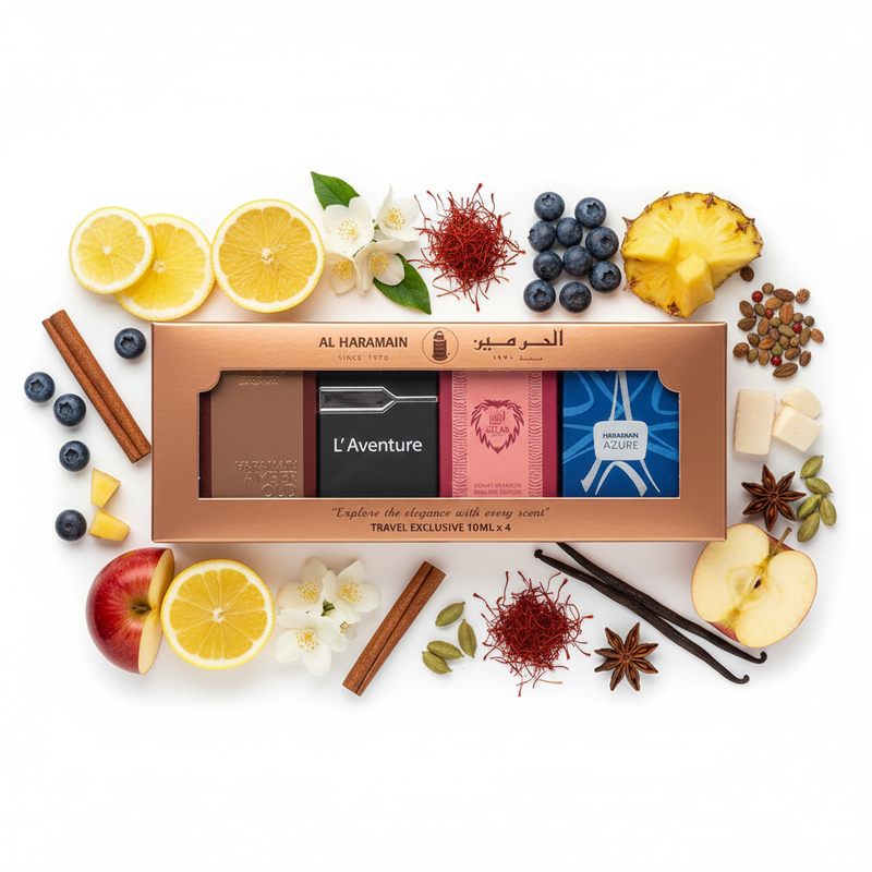 Travel Exclusive Al Haramain con notas de fragancia