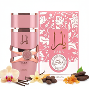 Yara Elixir Lattafa cu cutie și ingrediente